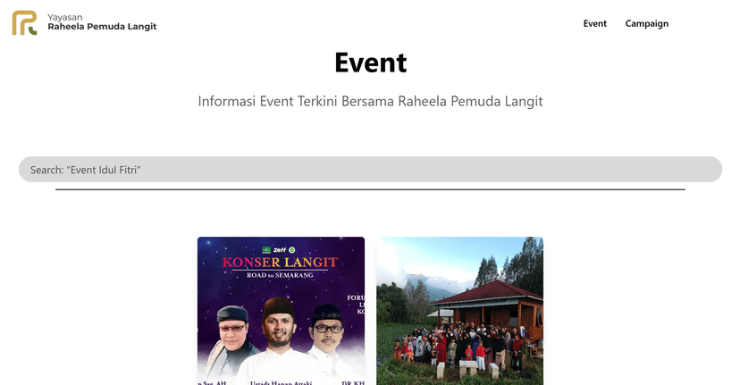 Event Page
