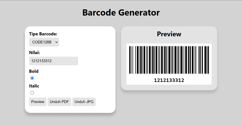 Many Barcode Variants